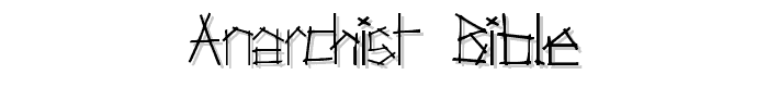Anarchist Bible font